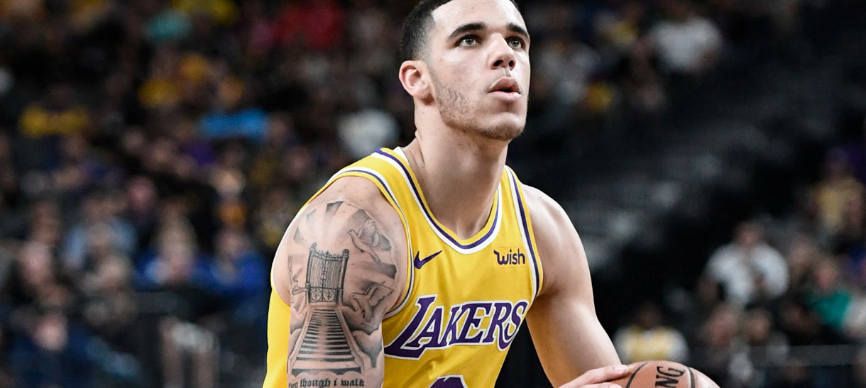 Lonzo Ball desfalca o Lakers por até seis semanas