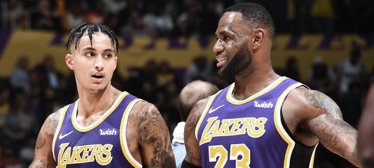Kyle Kuzma tá com muita moral com LeBron James