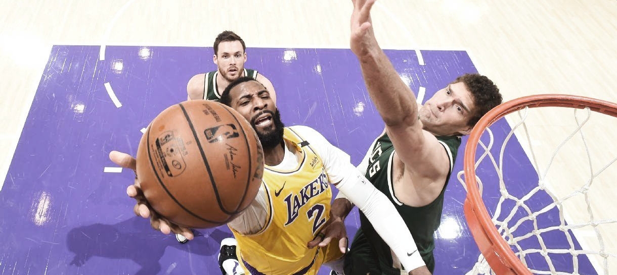 NBA: Andre Drummond se contunde em derrota do Lakers para o Bucks