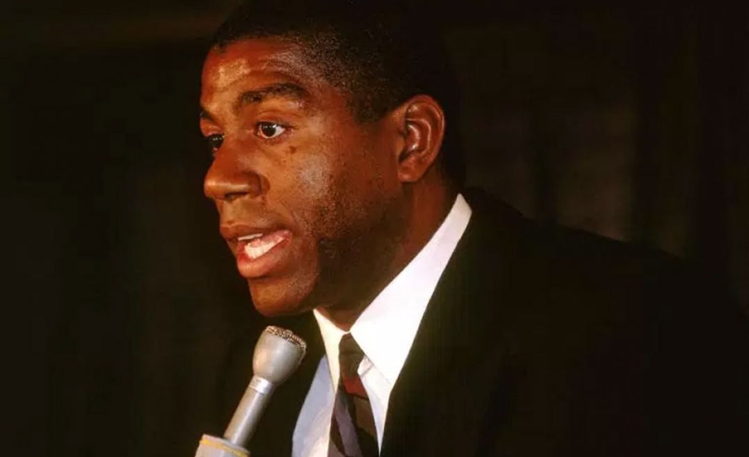 O anúncio de Magic Johnson